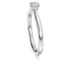 Eternity-Solitärring mit im Labor gezüchteten Diamanten, 0,25 Karat insgesamt, runde Form, Sterlingsilber Eternity-Solitärring mit im Labor gezüchteten Diamanten, 0,25 Karat insgesamt, runde Form, Sterlingsilber