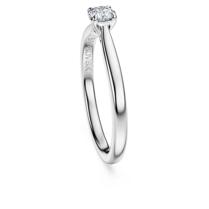 Eternity-Solitärring mit im Labor gezüchteten Diamanten, 0,25 Karat insgesamt, runde Form, Sterlingsilber Eternity-Solitärring mit im Labor gezüchteten Diamanten, 0,25 Karat insgesamt, runde Form, Sterlingsilber