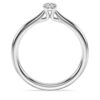 Eternity-Solitärring mit im Labor gezüchteten Diamanten, 0,25 Karat insgesamt, runde Form, Sterlingsilber Eternity-Solitärring mit im Labor gezüchteten Diamanten, 0,25 Karat insgesamt, runde Form, Sterlingsilber