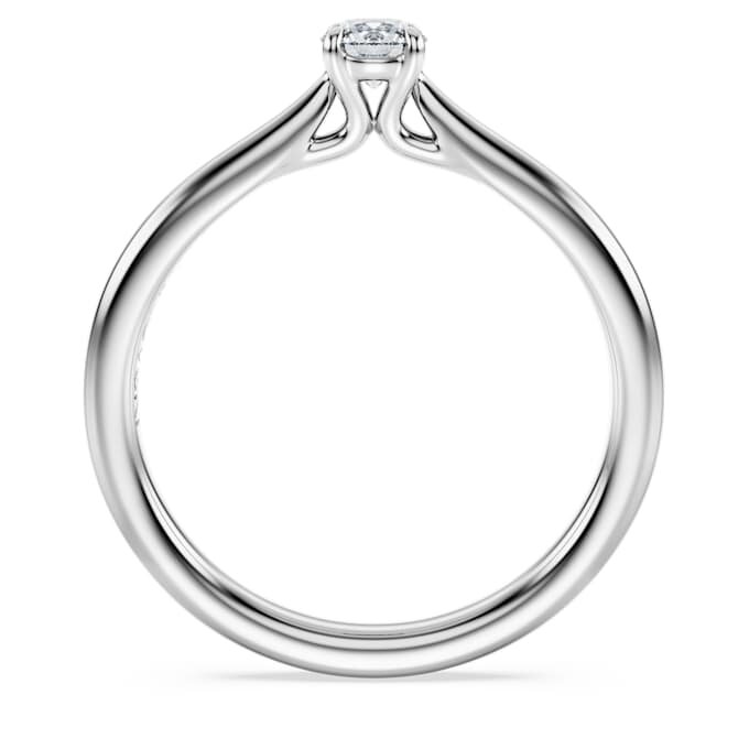Eternity-Solitärring mit im Labor gezüchteten Diamanten, 0,25 Karat insgesamt, runde Form, Sterlingsilber Eternity-Solitärring mit im Labor gezüchteten Diamanten, 0,25 Karat insgesamt, runde Form, Sterlingsilber