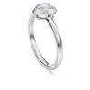 Eternity-Solitärring mit im Labor gezüchteten Diamanten, 0,5 Karat insgesamt, Herzform, Sterlingsilber Eternity-Solitärring mit im Labor gezüchteten Diamanten, 0,5 Karat insgesamt, Herzform, Sterlingsilber