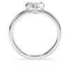Eternity-Solitärring mit im Labor gezüchteten Diamanten, 0,5 Karat insgesamt, Herzform, Sterlingsilber Eternity-Solitärring mit im Labor gezüchteten Diamanten, 0,5 Karat insgesamt, Herzform, Sterlingsilber