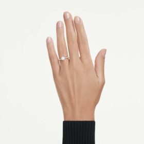 Eternity-Solitärring mit im Labor gezüchteten Diamanten, 1,2 Karat insgesamt, runde Form, 14 Karat Gelbgold Eternity-Solitärring mit im Labor gezüchteten Diamanten, 1,2 Karat insgesamt, runde Form, 14 Karat Gelbgold