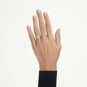 Eternity-Solitärring mit im Labor gezüchteten Diamanten, 1,2 Karat insgesamt, runde Form, 14 Karat Weißgold Eternity-Solitärring mit im Labor gezüchteten Diamanten, 1,2 Karat insgesamt, runde Form, 14 Karat Weißgold