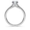 Eternity-Solitärring mit im Labor gezüchteten Diamanten, 1,2 Karat insgesamt, runde Form, 14 Karat Weißgold Eternity-Solitärring mit im Labor gezüchteten Diamanten, 1,2 Karat insgesamt, runde Form, 14 Karat Weißgold