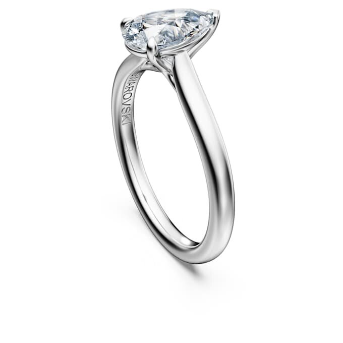 Eternity-Solitärring mit im Labor gezüchteten Diamanten, 1 Karat insgesamt, Birnenform, 14-karätiges Weißgold Eternity-Solitärring mit im Labor gezüchteten Diamanten, 1 Karat insgesamt, Birnenform, 14-karätiges Weißgold