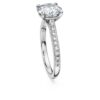 Eternity-Solitärring mit im Labor gezüchteten Diamanten, 2,2 Karat insgesamt, runde Form, 14 Karat Weißgold Eternity-Solitärring mit im Labor gezüchteten Diamanten, 2,2 Karat insgesamt, runde Form, 14 Karat Weißgold