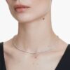 Eternity-Tennis-Halskette mit im Labor gezüchteten Diamanten, 3 Karat insgesamt, runde Form, 14 Karat Weißgold Eternity-Tennis-Halskette mit im Labor gezüchteten Diamanten, 3 Karat insgesamt, runde Form, 14 Karat Weißgold