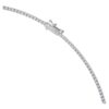 Eternity-Tennis-Halskette mit im Labor gezüchteten Diamanten, 3 Karat insgesamt, runde Form, 14 Karat Weißgold Eternity-Tennis-Halskette mit im Labor gezüchteten Diamanten, 3 Karat insgesamt, runde Form, 14 Karat Weißgold