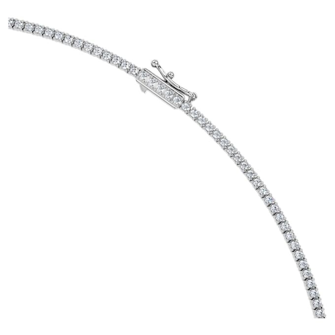 Eternity-Tennis-Halskette mit im Labor gezüchteten Diamanten, 3 Karat insgesamt, runde Form, 14 Karat Weißgold Eternity-Tennis-Halskette mit im Labor gezüchteten Diamanten, 3 Karat insgesamt, runde Form, 14 Karat Weißgold