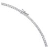 Eternity-Tennis-Halskette mit im Labor gezüchteten Diamanten, 7 Karat insgesamt, runde Form, 14 Karat Weißgold Eternity-Tennis-Halskette mit im Labor gezüchteten Diamanten, 7 Karat insgesamt, runde Form, 14 Karat Weißgold
