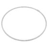 Eternity-Tennis-Halskette mit im Labor gezüchteten Diamanten, 7 Karat insgesamt, runde Form, 14 Karat Weißgold Eternity-Tennis-Halskette mit im Labor gezüchteten Diamanten, 7 Karat insgesamt, runde Form, 14 Karat Weißgold