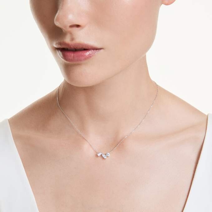 Galaxy-Anhänger mit im Labor gezüchteten Diamanten, 0,82 Karat insgesamt, verschiedene Formen, Sterlingsilber Galaxy-Anhänger mit im Labor gezüchteten Diamanten, 0,82 Karat insgesamt, verschiedene Formen, Sterlingsilber