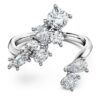 Galaxy-Bypass-Ring mit im Labor gezüchteten Diamanten, 1,25 Karat insgesamt, verschiedene Formen, 14-karätiges Weißgold Galaxy-Bypass-Ring mit im Labor gezüchteten Diamanten, 1,25 Karat insgesamt, verschiedene Formen, 14-karätiges Weißgold