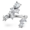 Galaxy-Bypass-Ring mit im Labor gezüchteten Diamanten, 1,25 Karat insgesamt, verschiedene Formen, 14-karätiges Weißgold Galaxy-Bypass-Ring mit im Labor gezüchteten Diamanten, 1,25 Karat insgesamt, verschiedene Formen, 14-karätiges Weißgold