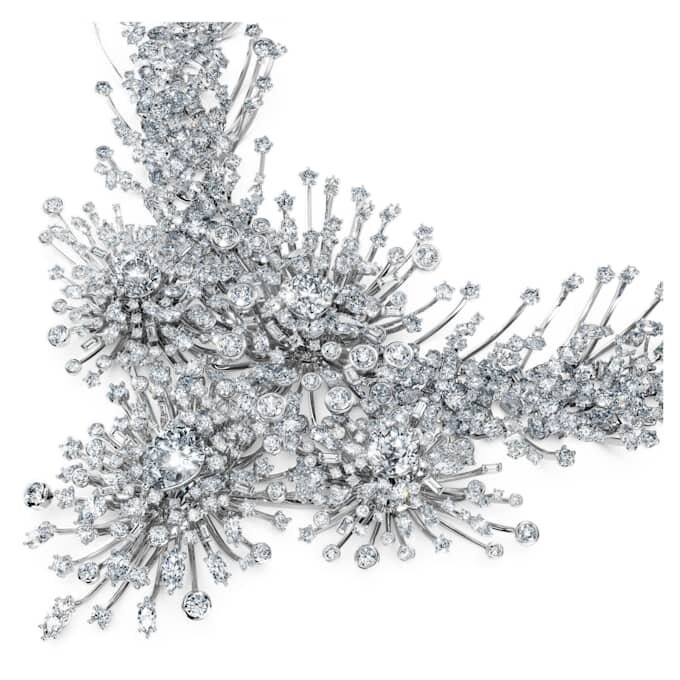 Galaxy-Halskette mit im Labor gezüchteten Diamanten, 156,62 Karat insgesamt, verschiedene Schliffformen, 18 Karat Weißgold Galaxy-Halskette mit im Labor gezüchteten Diamanten, 156,62 Karat insgesamt, verschiedene Schliffformen, 18 Karat Weißgold
