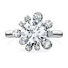 Galaxy-Ring mit im Labor gezüchteten Diamanten, 2 Karat insgesamt, runde Form, 14-karätiges Weißgold Galaxy-Ring mit im Labor gezüchteten Diamanten, 2 Karat insgesamt, runde Form, 14-karätiges Weißgold