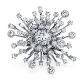 Galaxy-Ring mit im Labor gezüchteten Diamanten, 9,5 Karat insgesamt, verschiedene Formen, 18 Karat Weißgold Galaxy-Ring mit im Labor gezüchteten Diamanten, 9,5 Karat insgesamt, verschiedene Formen, 18 Karat Weißgold