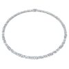 Galaxy-Tennis-Halskette mit im Labor gezüchteten Diamanten, 47,27 Karat insgesamt, gemischte Schliffformen, 18 Karat Weißgold Galaxy-Tennis-Halskette mit im Labor gezüchteten Diamanten, 47,27 Karat insgesamt, gemischte Schliffformen, 18 Karat Weißgold