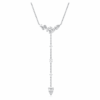 Galaxy Y-Halskette mit im Labor gezüchteten Diamanten, 0,7 Karat insgesamt, verschiedene Schliffformen, Sterlingsilber Galaxy Y-Halskette mit im Labor gezüchteten Diamanten, 0,7 Karat insgesamt, verschiedene Schliffformen, Sterlingsilber