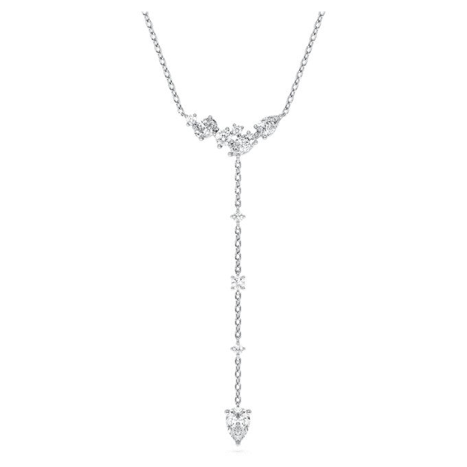 Galaxy Y-Halskette mit im Labor gezüchteten Diamanten, 0,7 Karat insgesamt, verschiedene Schliffformen, Sterlingsilber Galaxy Y-Halskette mit im Labor gezüchteten Diamanten, 0,7 Karat insgesamt, verschiedene Schliffformen, Sterlingsilber