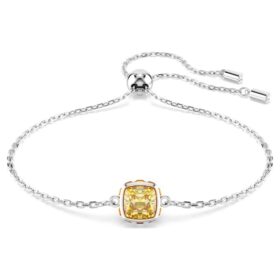 Geburtsstein-Armband mit quadratischem Schliff, November, Gelb, rhodiniert Geburtsstein-Armband mit quadratischem Schliff, November, Gelb, rhodiniert