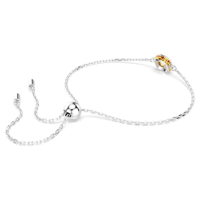 Geburtsstein-Armband mit quadratischem Schliff, November, Gelb, rhodiniert Geburtsstein-Armband mit quadratischem Schliff, November, Gelb, rhodiniert