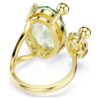 Gema Offener Ring mit gemischten Schliffen, mehrfarbig, goldfarben plattiert Gema Offener Ring mit gemischten Schliffen, mehrfarbig, goldfarben plattiert