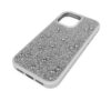 High Smartphone-Hülle mit flachen Kristallen auf der Rückseite, iPhone® 17, silberfarben High Smartphone-Hülle mit flachen Kristallen auf der Rückseite, iPhone® 17, silberfarben