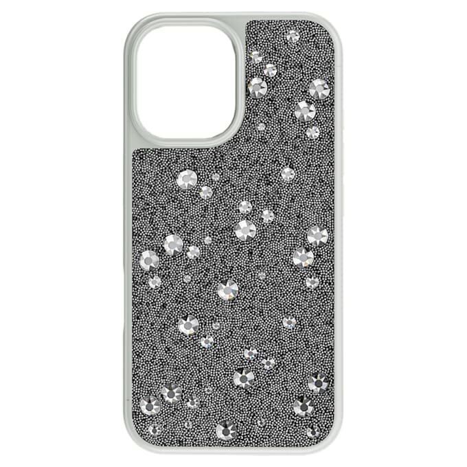 High Smartphone-Hülle mit Streu-Design, iPhone® 16, silberfarben High Smartphone-Hülle mit Streu-Design, iPhone® 16, silberfarben