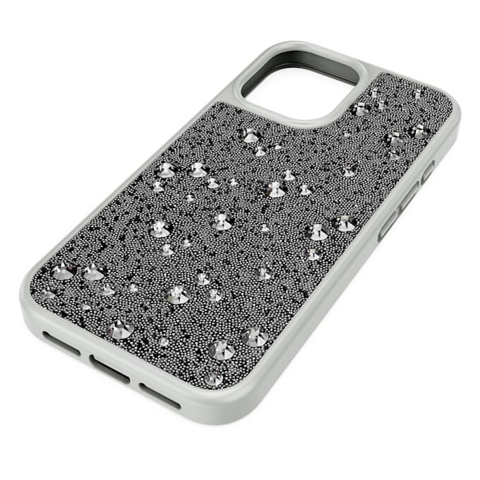 High Smartphone-Hülle mit Streu-Design, iPhone® 16, silberfarben High Smartphone-Hülle mit Streu-Design, iPhone® 16, silberfarben