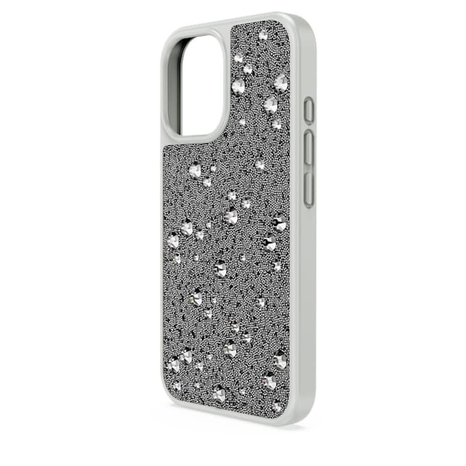 High Smartphone-Hülle mit Streu-Design, iPhone® 16, silberfarben High Smartphone-Hülle mit Streu-Design, iPhone® 16, silberfarben