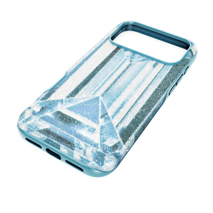 Hochwertige Smartphone-Hülle mit Kristalleffekt, iPhone® 17 Pro Max, Blau Hochwertige Smartphone-Hülle mit Kristalleffekt, iPhone® 17 Pro Max, Blau