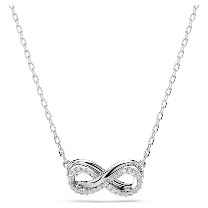 Hyperbola-Anhänger Pavé, Infinity, Weiß, rhodiniert Hyperbola-Anhänger Pavé, Infinity, Weiß, rhodiniert