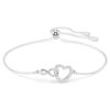 Hyperbola-Armband „Infinity and Heart“, weiß, rhodiniert Hyperbola-Armband „Infinity and Heart“, weiß, rhodiniert