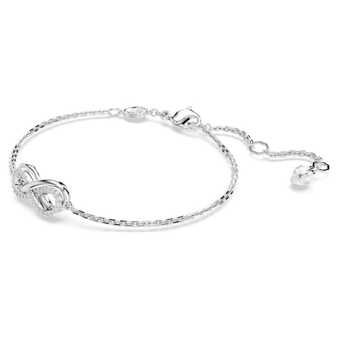 Hyperbola-Armband „Infinity“, weiß, rhodiniert Hyperbola-Armband „Infinity“, weiß, rhodiniert