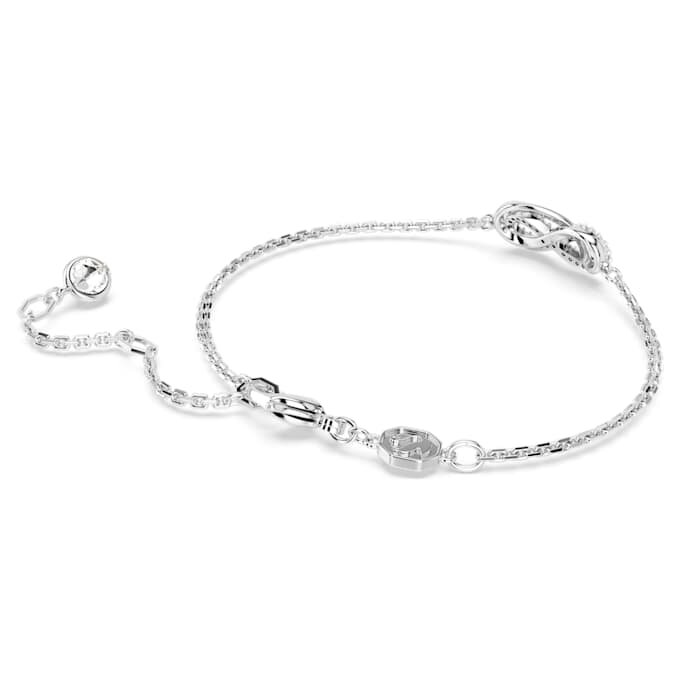 Hyperbola-Armband „Infinity“, weiß, rhodiniert Hyperbola-Armband „Infinity“, weiß, rhodiniert