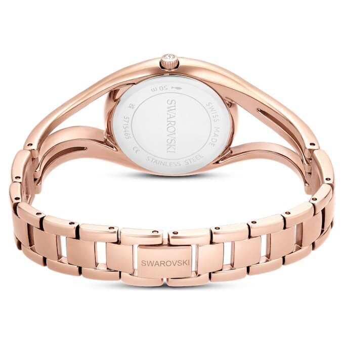 Hyperbola Armreihuhr, Swiss Made, Metallarmband, Roségoldfarben, roségoldfarbene Oberfläche Hyperbola Armreihuhr, Swiss Made, Metallarmband, Roségoldfarben, roségoldfarbene Oberfläche