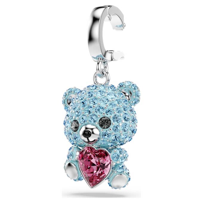 Idyllia-Anhänger mit gemischten Schliffen, Teddy, blau, rhodiniert Idyllia-Anhänger mit gemischten Schliffen, Teddy, blau, rhodiniert