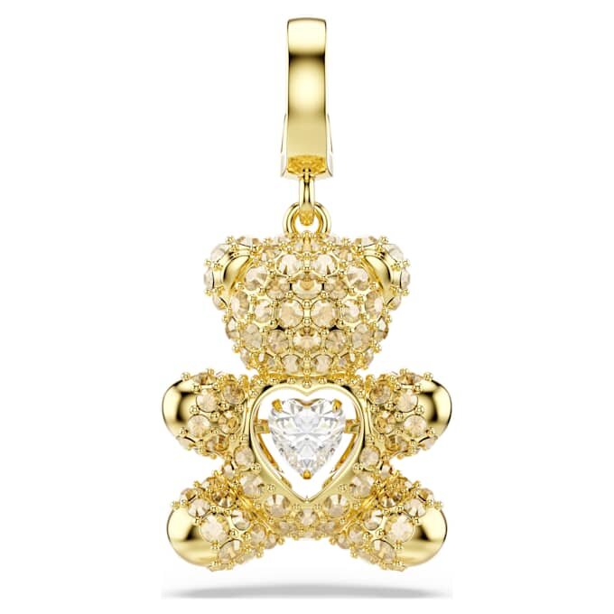 Idyllia-Anhänger mit gemischten Schliffen, Teddy, goldfarben, vergoldet Idyllia-Anhänger mit gemischten Schliffen, Teddy, goldfarben, vergoldet