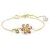 Idyllia-Armband mit gemischten Schliffen, Blume, mehrfarbig, goldfarben plattiert Idyllia-Armband mit gemischten Schliffen, Blume, mehrfarbig, goldfarben plattiert