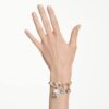Idyllia-Armband mit gemischten Schliffen, gemischten Motiven, mehrfarbig, goldfarben plattiert Idyllia-Armband mit gemischten Schliffen, gemischten Motiven, mehrfarbig, goldfarben plattiert