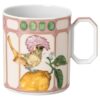 Idyllia-Becher aus Porzellan, Kristalldruck-Motiv, Fliegenschnäpper, Rosa Idyllia-Becher aus Porzellan, Kristalldruck-Motiv, Fliegenschnäpper, Rosa