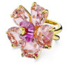 Idyllia Cocktailring „Flower“, rosa, goldfarben plattiert