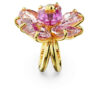 Idyllia Cocktailring „Flower“, rosa, goldfarben plattiert