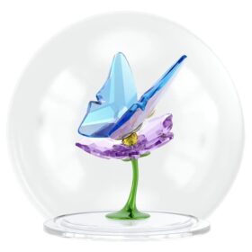 Idyllia Glaskugel Schmetterling und Blume