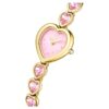 Idyllia Heart Uhr mit Kristall-Armband, rosa, goldfarben Idyllia Heart Uhr mit Kristall-Armband, rosa, goldfarben