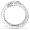 Idyllia-Motivring mit gemischten Schliffen, Pfeil, weiß, rhodiniert Idyllia-Motivring mit gemischten Schliffen, Pfeil, weiß, rhodiniert