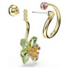Idyllia-Ohrringe im asymmetrischen Design, gemischte Schliffe, Blumenmotiv, mehrfarbig, goldfarben plattiert Idyllia-Ohrringe im asymmetrischen Design, gemischte Schliffe, Blumenmotiv, mehrfarbig, goldfarben plattiert