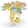 Idyllia-Ring mit gemischten Schliffen, Blume, mehrfarbig, vergoldet Idyllia-Ring mit gemischten Schliffen, Blume, mehrfarbig, vergoldet